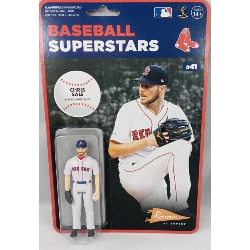Chris Sale(Boston Red Sox MLB ReAction Figure by Super7 Brand New Seal Original
